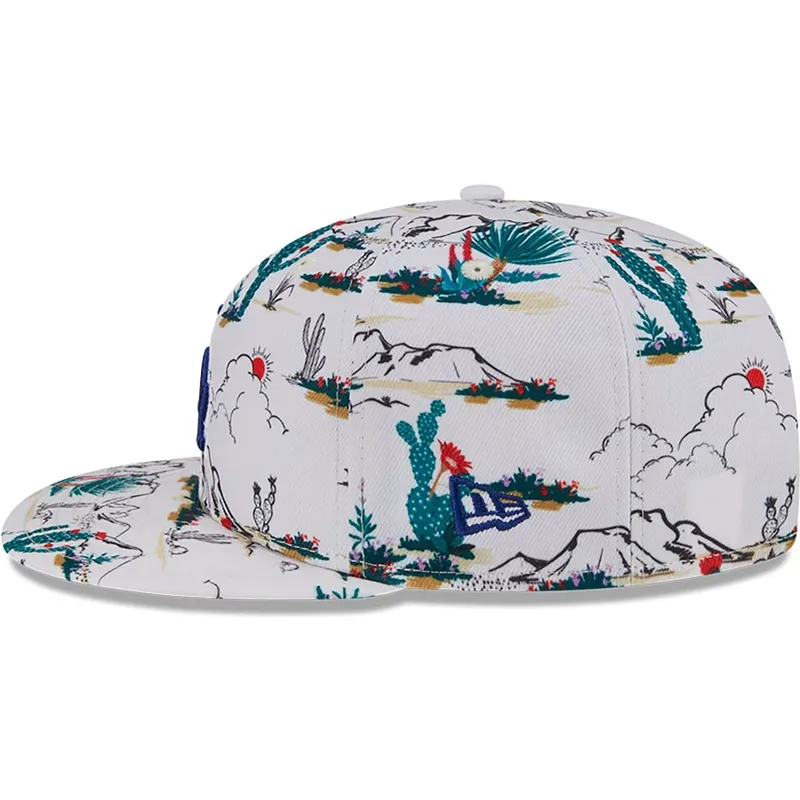 biala-plaska-czapka-snapback-9fifty-print-spring-training-fan-pack-2025-los-angeles-dodgers-mlb-new-era