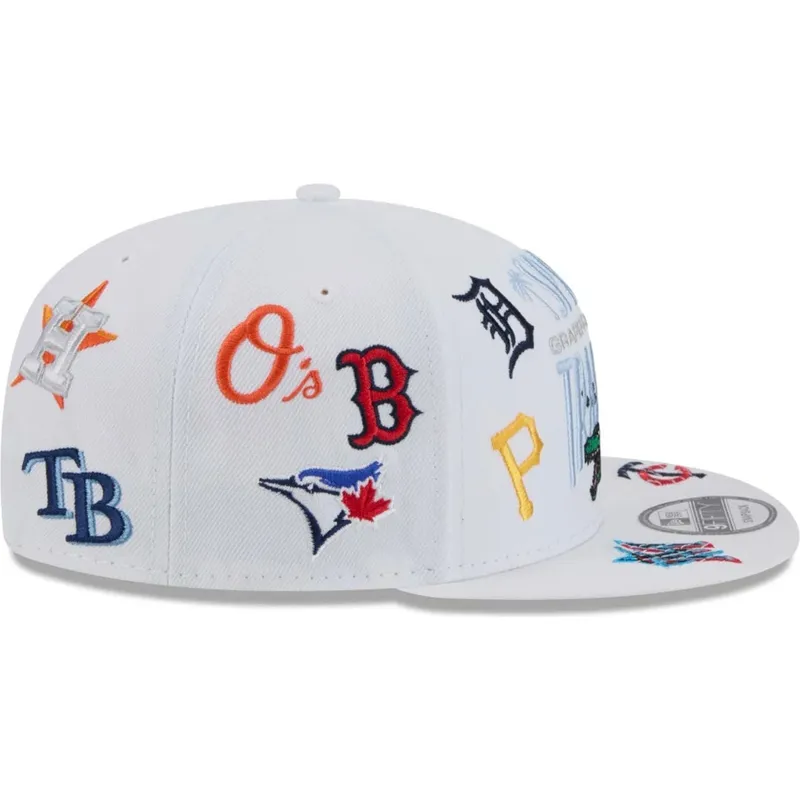 biala-plaska-czapka-snapback-9fifty-scatter-spring-training-fan-pack-2025-mlb-grapefruit-league-logo-new-era