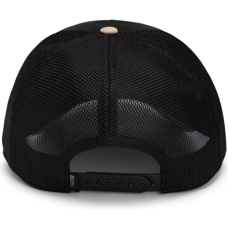 czapka-trucker-czarna-i-bezowa-gepard-warrior-the-suede-cheetah-global-core-micro-suede-the-farm-od-goorin-bros