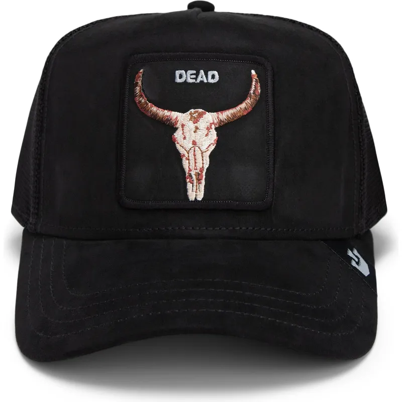 czapka-trucker-czarna-wol-dead-the-suede-skull-global-core-micro-suede-the-farm-od-goorin-bros