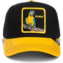 czapka-trucker-czarna-i-zolta-papuga-the-rowdy-bird-fab-farm-goorin-bros
