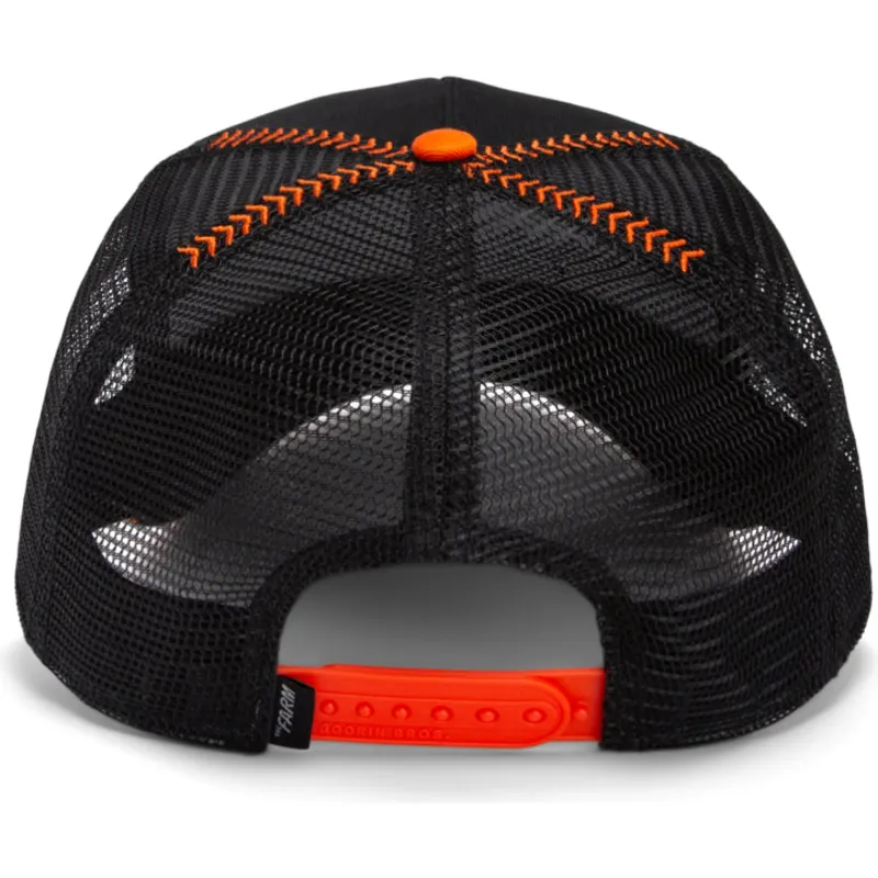 czapka-trucker-czarno-pomaranczowa-z-ptakiem-the-diehard-bird-fab-farm-od-goorin-bros
