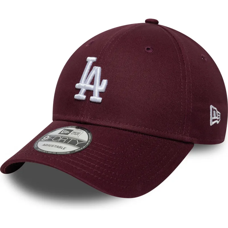 regulowana-bordowa-czapka-z-zakrzywionym-daszkiem-9forty-colour-pack-los-angeles-dodgers-mlb-new-era