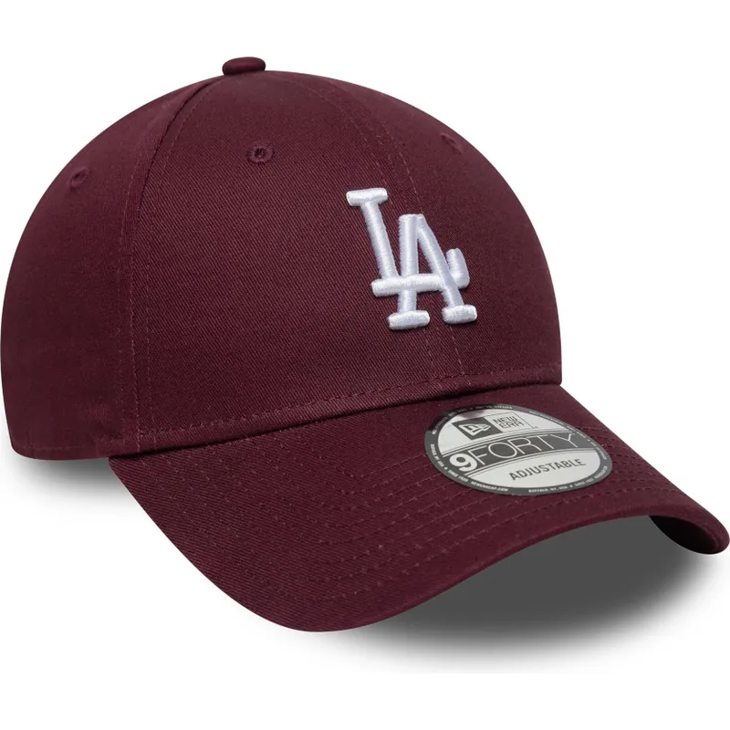 regulowana-bordowa-czapka-z-zakrzywionym-daszkiem-9forty-colour-pack-los-angeles-dodgers-mlb-new-era