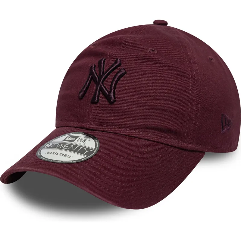 regulowana-bordowa-czapka-z-zakrzywionym-daszkiem-9twenty-colour-pack-new-york-yankees-mlb-new-era