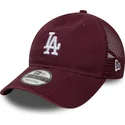 czapka-trucker-bordowa-9twenty-colour-pack-los-angeles-dodgers-mlb-new-era