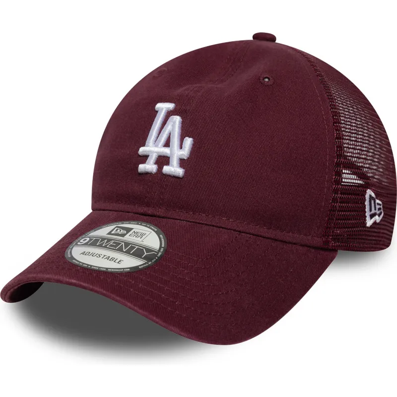 czapka-trucker-bordowa-9twenty-colour-pack-los-angeles-dodgers-mlb-new-era