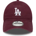 czapka-trucker-bordowa-9twenty-colour-pack-los-angeles-dodgers-mlb-new-era