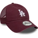 czapka-trucker-bordowa-9twenty-colour-pack-los-angeles-dodgers-mlb-new-era