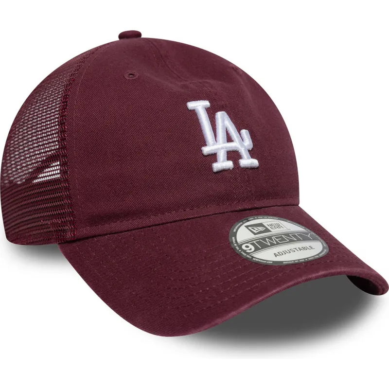 czapka-trucker-bordowa-9twenty-colour-pack-los-angeles-dodgers-mlb-new-era