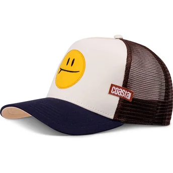 Czapka trucker beżowa i granatowa Surf And Smile HFT od Coastal
