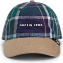 goorin-bros-zakrzywiony-daszek-hardly-working-papa-czapka-madras-the-farm-granatowo-brazowa-czapka-snapback
