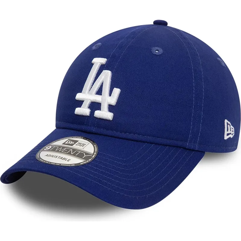 niebieska-regulowana-czapka-z-zakrzywionym-daszkiem-9twenty-league-essential-los-angeles-dodgers-mlb-new-era