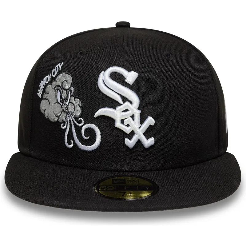 czarna-dopasowana-czapka-z-daszkiem-59fifty-food-icon-windy-city-chicago-white-sox-mlb-new-era