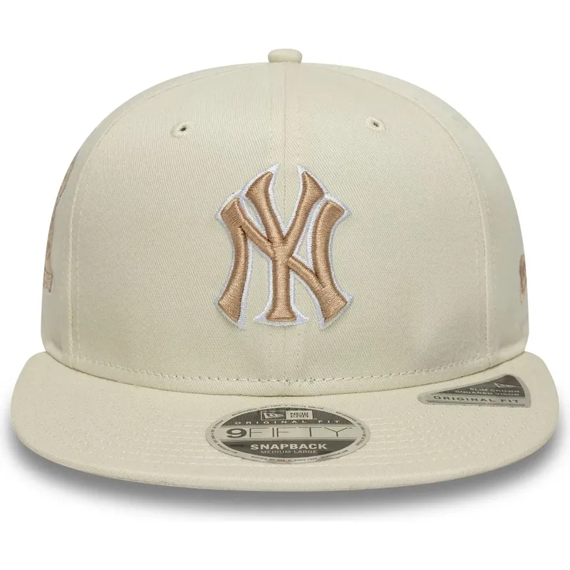bezowa-plaska-czapka-snapback-z-bezowym-logo-9fifty-original-fit-world-series-new-york-yankees-mlb-new-era
