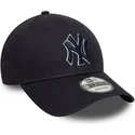 regulowana-granatowa-czapka-z-zakrzywionym-daszkiem-z-granatowym-logo-9forty-team-outline-new-york-yankees-mlb-od-new-era
