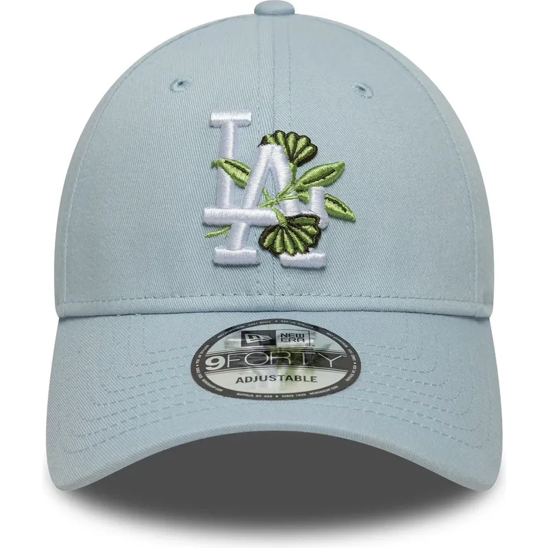niebieska-regulowana-czapka-z-zakrzywionym-daszkiem-9forty-floral-icon-los-angeles-dodgers-mlb-new-era