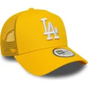 czapka-trucker-zolta-a-frame-league-essential-los-angeles-dodgers-mlb-new-era