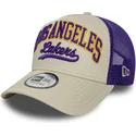 bezowo-fioletowa-czapka-truckerka-e-frame-script-los-angeles-lakers-nba-od-new-era
