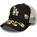 czapka-trucker-czarna-a-frame-floral-icon-los-angeles-dodgers-mlb-new-era