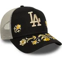 czarna-czapka-trucker-a-frame-floral-icon-los-angeles-dodgers-mlb-od-new-era