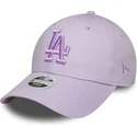 fioletowa-regulowana-czapka-z-daszkiem-dla-kobiet-z-fioletowym-logo-los-angeles-dodgers-mlb-9forty-league-essential-od-new-era