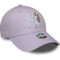 fioletowa-regulowana-czapka-z-daszkiem-dla-kobiet-9forty-floral-icon-new-york-yankees-mlb-od-new-era