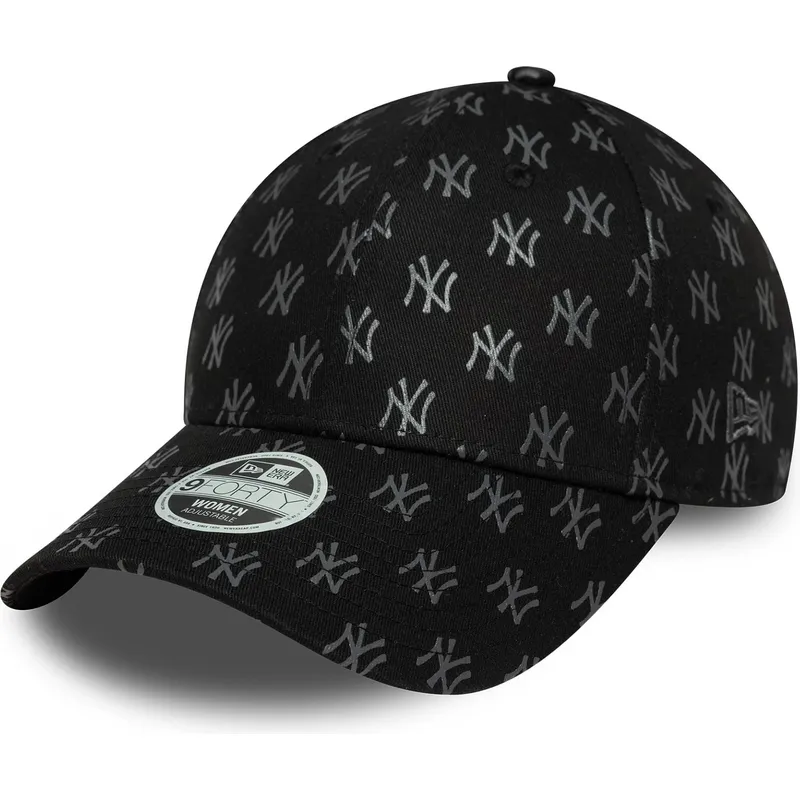 czarna-regulowana-czapka-z-daszkiem-dla-kobiet-9forty-monogram-new-york-yankees-mlb-new-era