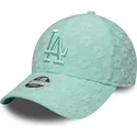 zielona-zakrzywiona-czapka-z-daszkiem-dla-kobiet-9forty-floral-towelling-los-angeles-dodgers-mlb-od-new-era