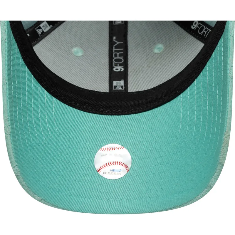 zielona-regulowana-czapka-z-daszkiem-dla-kobiet-9forty-floral-towelling-los-angeles-dodgers-mlb-new-era