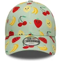 zielona-zakrzywiona-czapka-dziecieca-z-regulacja-9forty-all-over-print-fruit-marki-new-era