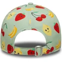 zielona-zakrzywiona-czapka-dziecieca-z-regulacja-9forty-all-over-print-fruit-marki-new-era