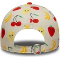 bezowa-czapka-z-zakrzywionym-daszkiem-regulowana-dla-dzieci-9forty-all-over-print-fruit-marki-new-era