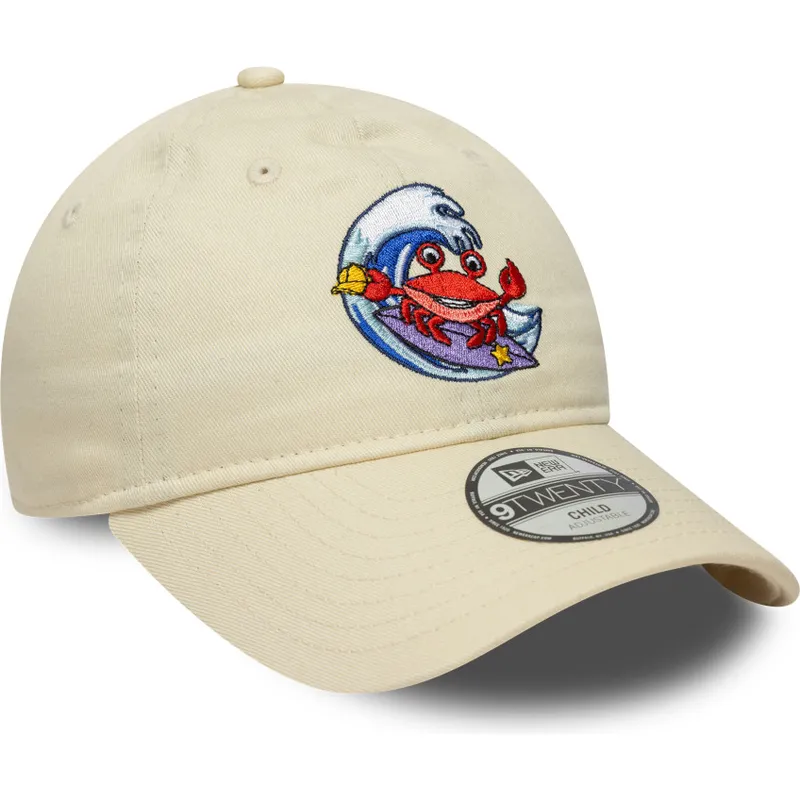 bezowa-zakrzywiona-czapka-regulowana-dla-chlopca-9twenty-surf-crew-new-era