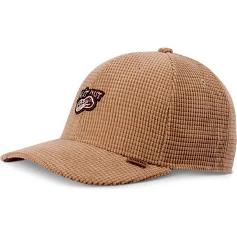 Brązowa czapka z daszkiem snapback TrueFit Hat Nut Waffle od Djinns