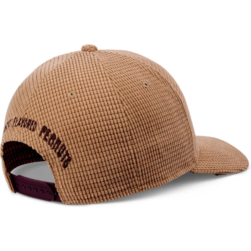 brazowa-czapka-z-daszkiem-snapback-truefit-hat-nut-waffle-od-djinns