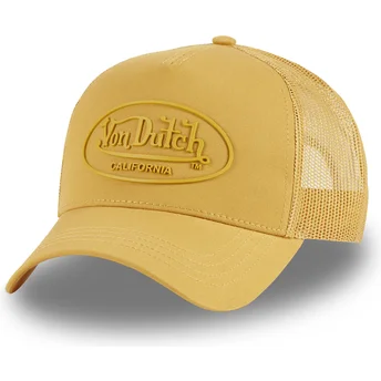 Czapka trucker żółta LOG13 Von Dutch