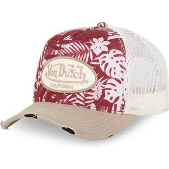 Czapki zakrzywiona czerwony snapback PRINT03 Von Dutch