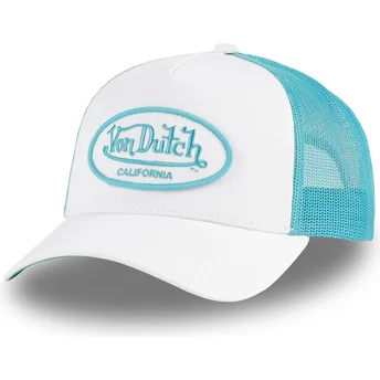 Czapka trucker biała i niebieska FLUO03 CT od Von Dutch