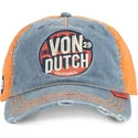 czapka-z-zakrzywionym-daszkiem-niebiesko-pomaranczowa-regulowana-retro02-od-von-dutch