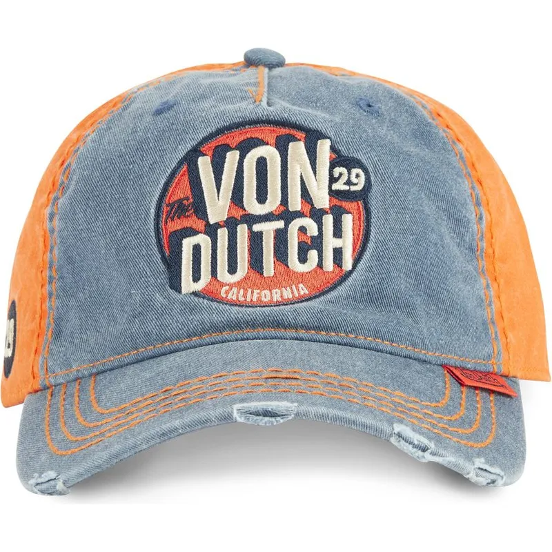 czapka-z-daszkiem-niebiesko-pomaranczowa-regulowana-retro02-von-dutch