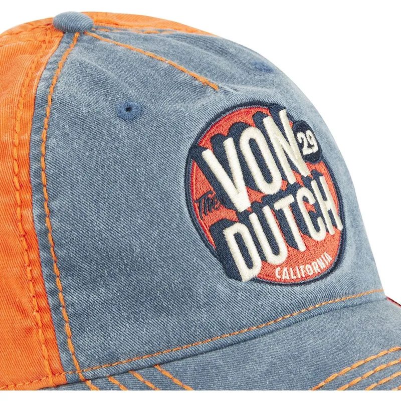 czapka-z-daszkiem-niebiesko-pomaranczowa-regulowana-retro02-von-dutch