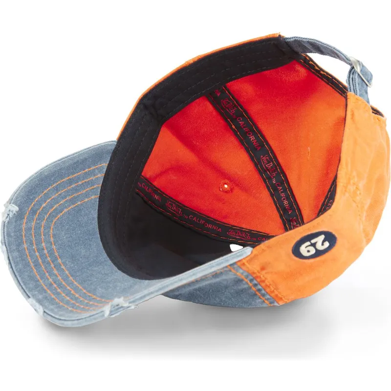 czapka-z-daszkiem-niebiesko-pomaranczowa-regulowana-retro02-von-dutch
