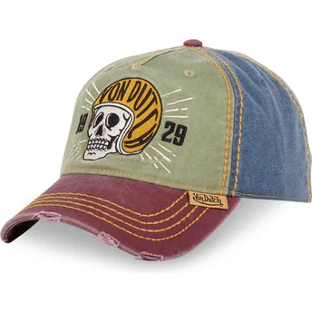 Czapki zakrzywiona wielokolorowy taśma regulowana RETRO03 Von Dutch