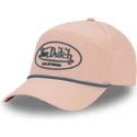 rozowa-zakrzywiona-czapka-regulowana-cord03-od-von-dutch