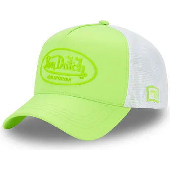 Zielono-biała czapka truckerka FLUO 03 marki Von Dutch