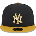 czarna-i-zolta-dopasowana-czapka-z-daszkiem-z-zlotym-logo-59fifty-day-new-york-yankees-mlb-od-new-era