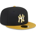 czarna-i-zolta-dopasowana-czapka-z-daszkiem-z-zlotym-logo-59fifty-day-new-york-yankees-mlb-od-new-era