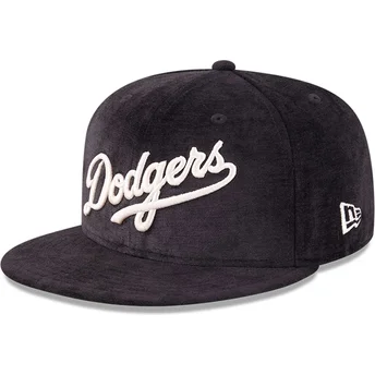Czarna dopasowana czapka z płaskim daszkiem 59FIFTY Day Los Angeles Dodgers MLB New Era