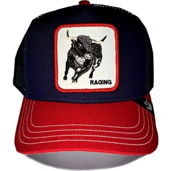 Czapka trucker granatowa i czerwona byk Raging Bull Fab Farm Goorin Bros.